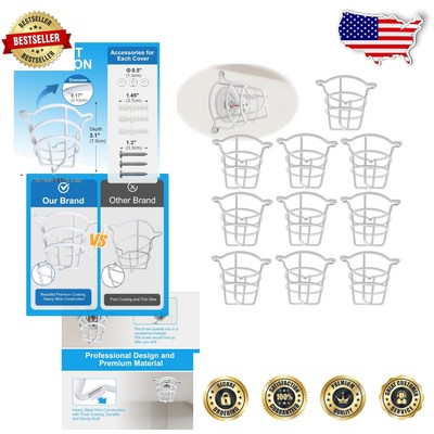 Professional-Grade 10 Pack Fire Sprinkler Head Guards for Home & Commercial Use