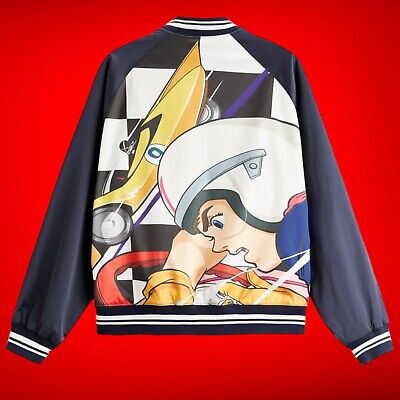 ZARA SPEED RACER TATSUNOKO PRODUCTION GRAPHIC BOMBER VARSITY ZARA SPEED RACER TATSUNOKO PRODUCTION GRAPHIC BOMBER VARSITY