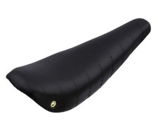 14" LONG VINTAGE LOWRIDER VINYL BANANA SADDLE IN BLACK USED FOR 16" BICYCLES.
