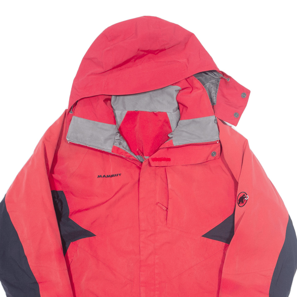 MAMMUT Mens Ski Jacket Red Hooded L eBay