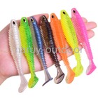 10PCS Soft Fishing Lure Shad Jig Wobblers Silicone Bait 8cm 11cm for Bass Pike