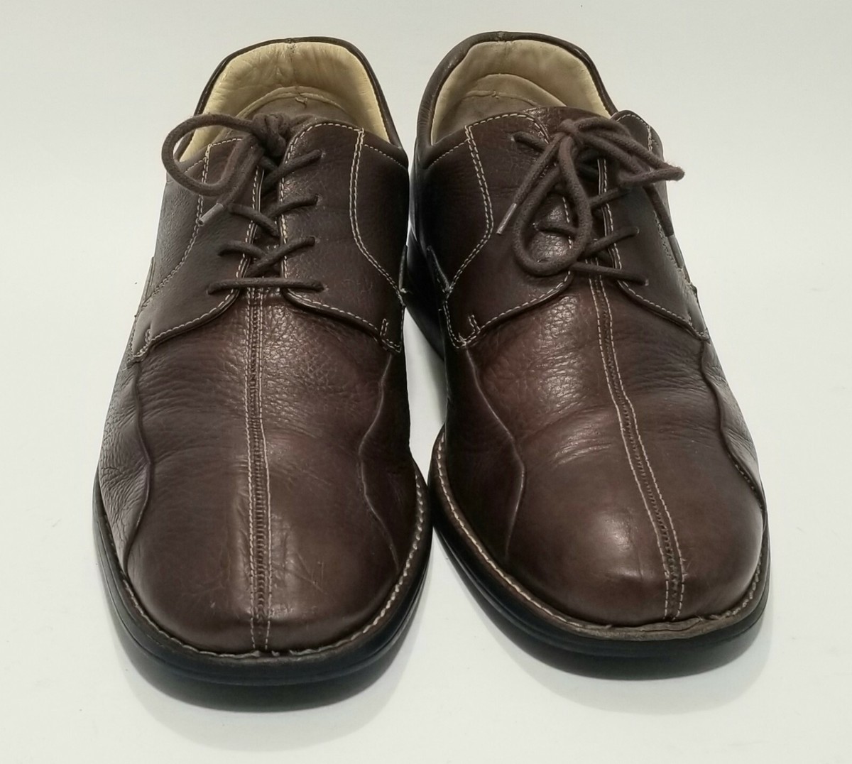 Johnston Murphy SHULER Lace Up Mens Shoes Bicycle Toe 