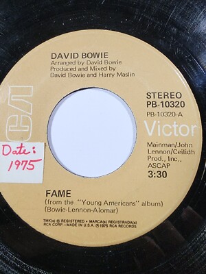 David Bowie Fame/Right RCA 45 rpm GOOD F7