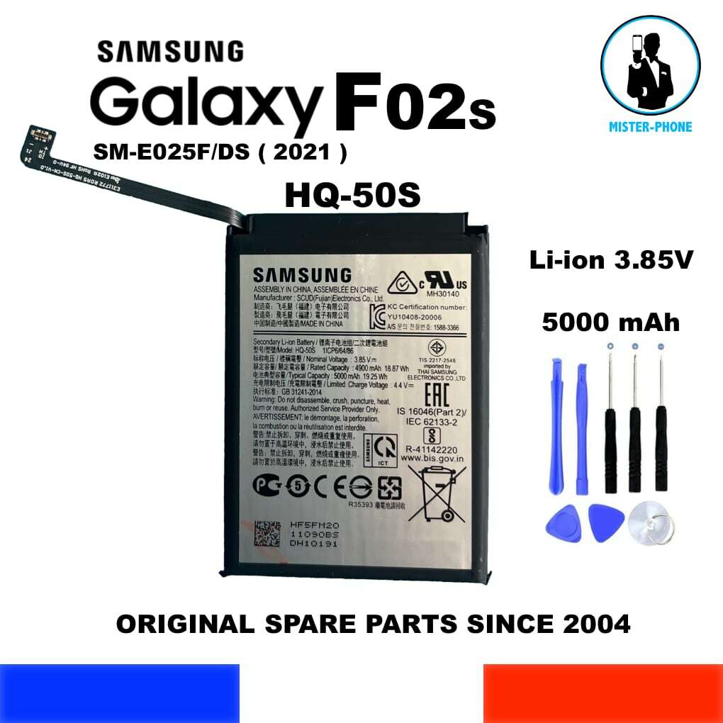 Batterie HQ-50S Samsung F02s idéale pour voyager sans chargeur de secours