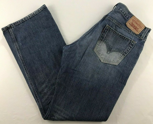 Levis 527 Mens Low Boot Cut Jeans 2 Tone Pockets Size 36x34 | eBay