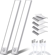 2000Mah Rechargeable LED Motion Sensor Lights - Magnetic under Cabinet, Closet, 