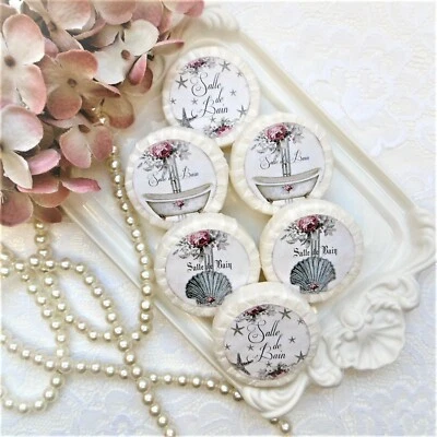 MARKENLOS 6 x Gästeseife Handseife Duftseife Shabby Chic Nostalgie Seife Badezimmer Deko