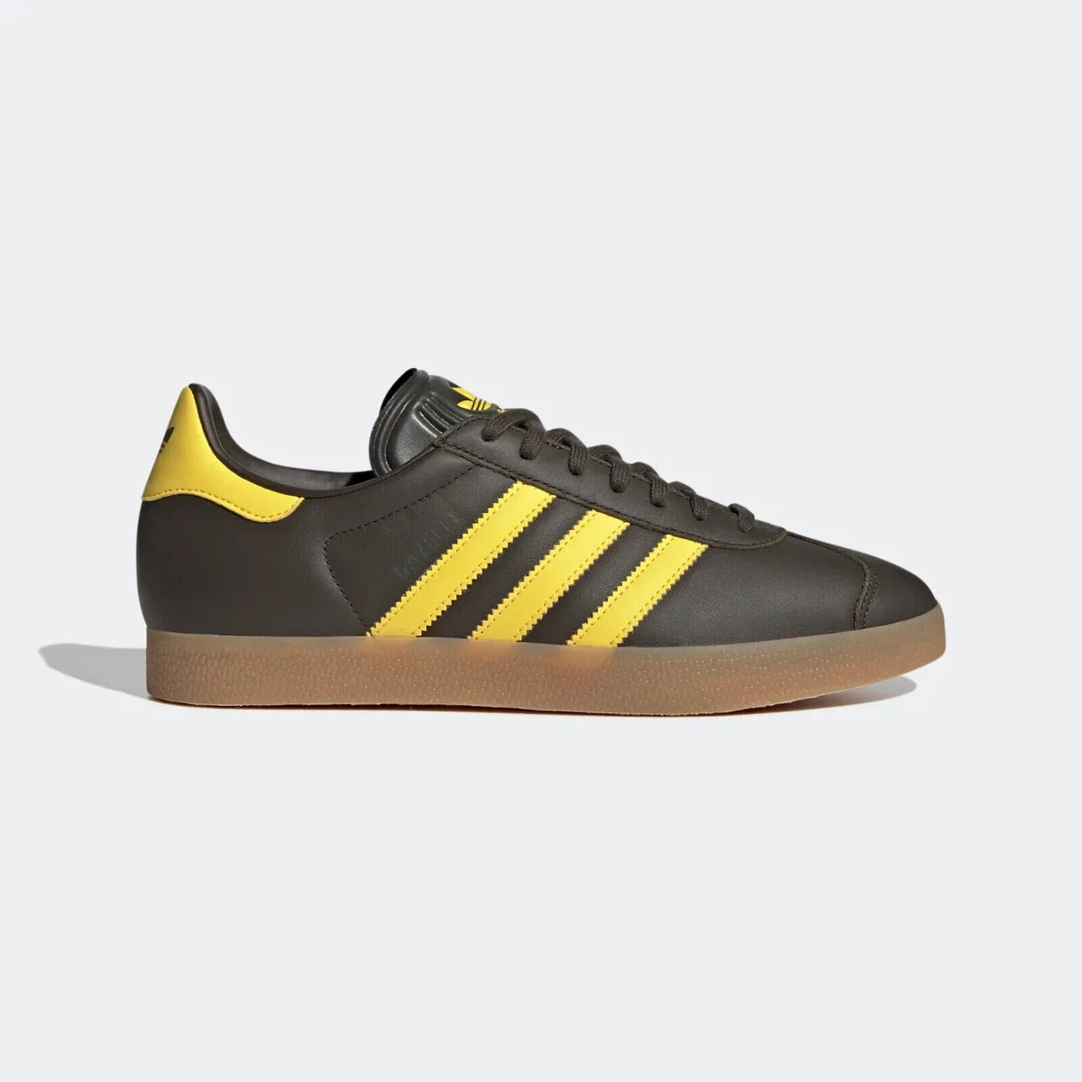 Adidas gazelle mens best sale yellow