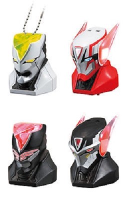 Tiger & Bunny Luminous Swing gashapon 4 figure set Bandai