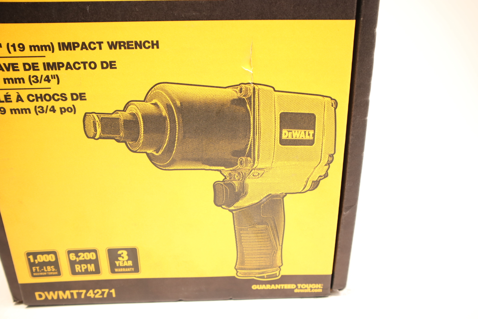 DeWalt DWMT74271 3/4" Pneumatic Impact Wrench 6200 RPM 76174742718 eBay