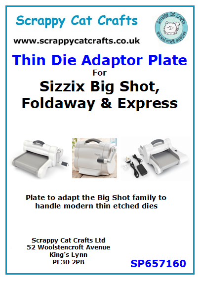 Sizzix Big Shot Thin Die Adaptor by Scrappy Cat Crafts : SP657160  1