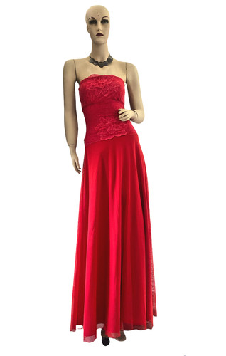 Custom Made Red Women's Teens Bridesmaid Dresses Formal Evening Prom Gowns 