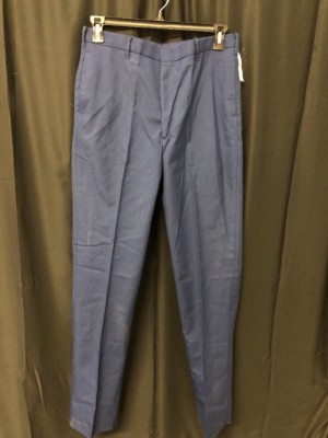 ONE NEW PAIR Navy Blue Men's Dress Pants Slacks Uniform Trousers 34L C