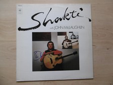 John McLaughlin autograph signed LP cover "Shakti" vinyl