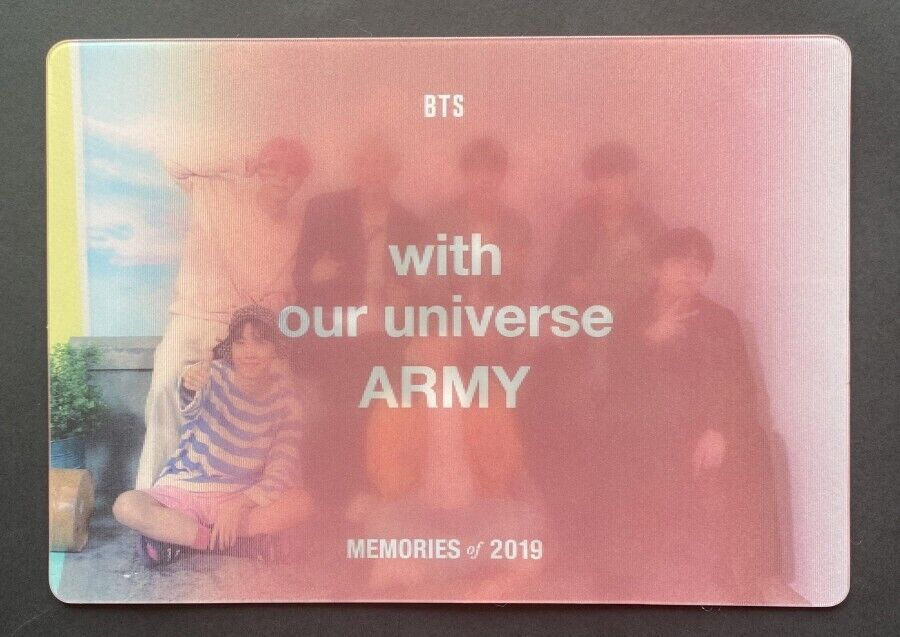 BTS-OFFICIAL MEMORIES OF 2019 DVD WEVERSE SHOP SPECIAL GIFT GROUP LENTICULAR