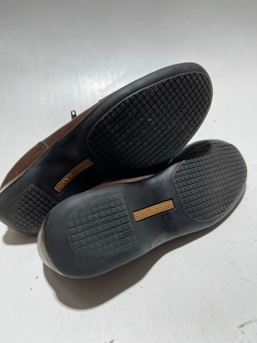 HUSH PUPPIES Coffee Bean Leather Slip-On Flats Arlington 56586 Women's Size 10 - Picture 6 of 6