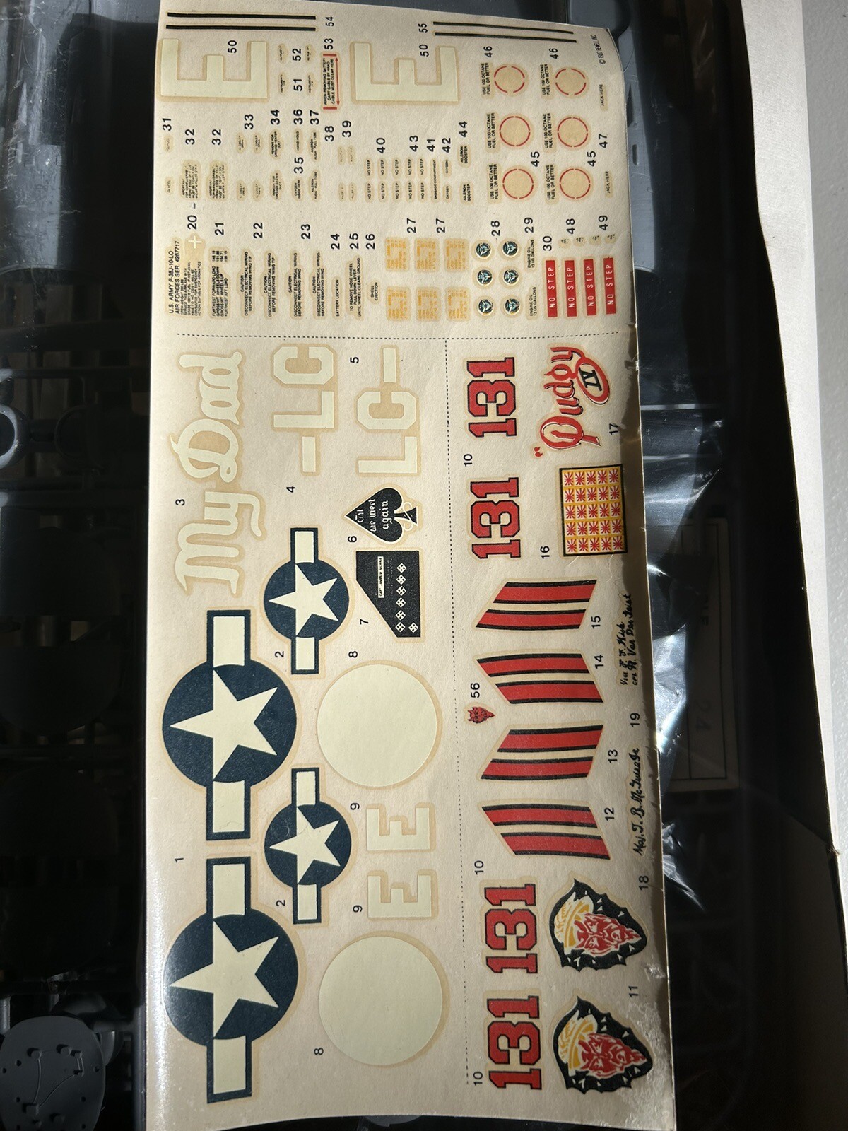 Vintage REVELL Lockheed P38J Lightning Model Kit 4774 Unopened With