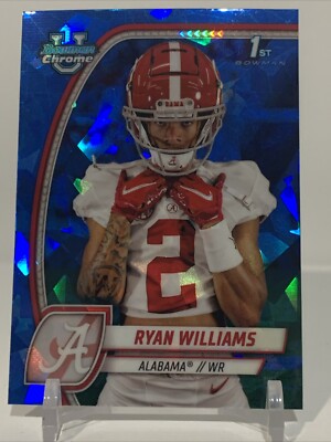 2024 Bowman U Chrome Sapphire #53 Ryan Williams 1st Alabama Crimson Tide