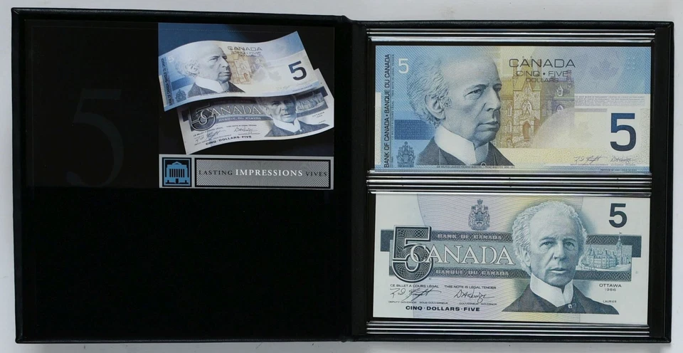 1986-2001 CANADA $5 Lasting Impressions Matching S/N's Banknote Collector's Set - Image 4 of 4