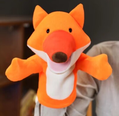 Red Fox Hand Puppet 10 Inch Stuffed Animal Plush Toys Toddler Doll Kids Gifts