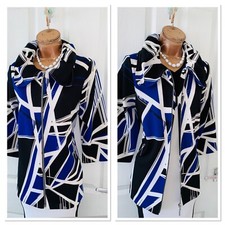 Frank Lyman Coloirful Collared Zipped Jacket Uk Size 10