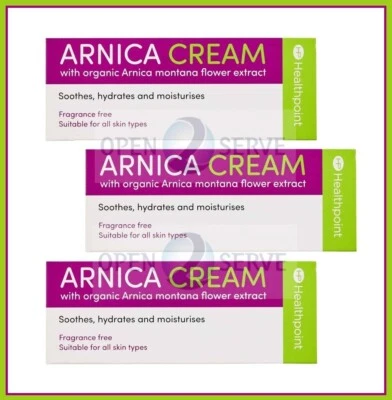 HEALTHPOINT 3x Arnica Cream Organic Natural Remedy -Soothe | Hydrate | Moisturise -50ml