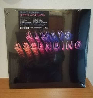FRANZ FERDINAND Always Ascending Lted Blue & White Marmor Vinyl, signierter Druck