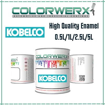 Kobelco Aqua/Yellow/Dark Grey Paint – High Quality Enamel – Spray/Brush 0.5L-5L