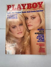 PLAYBOY MAGAZINE SEPTEMBER 1989 PLAYMATE TWINS, KEITH HERNANDEZ, vg