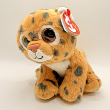TY 2016 Beanie Boos Babies 6" Freckles the Leopard Plush Animal Sparkle Eyes NWT