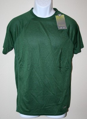 Mens Tek Gear DryTek Performance Short Sleeve Training Shirt green small NWT $25