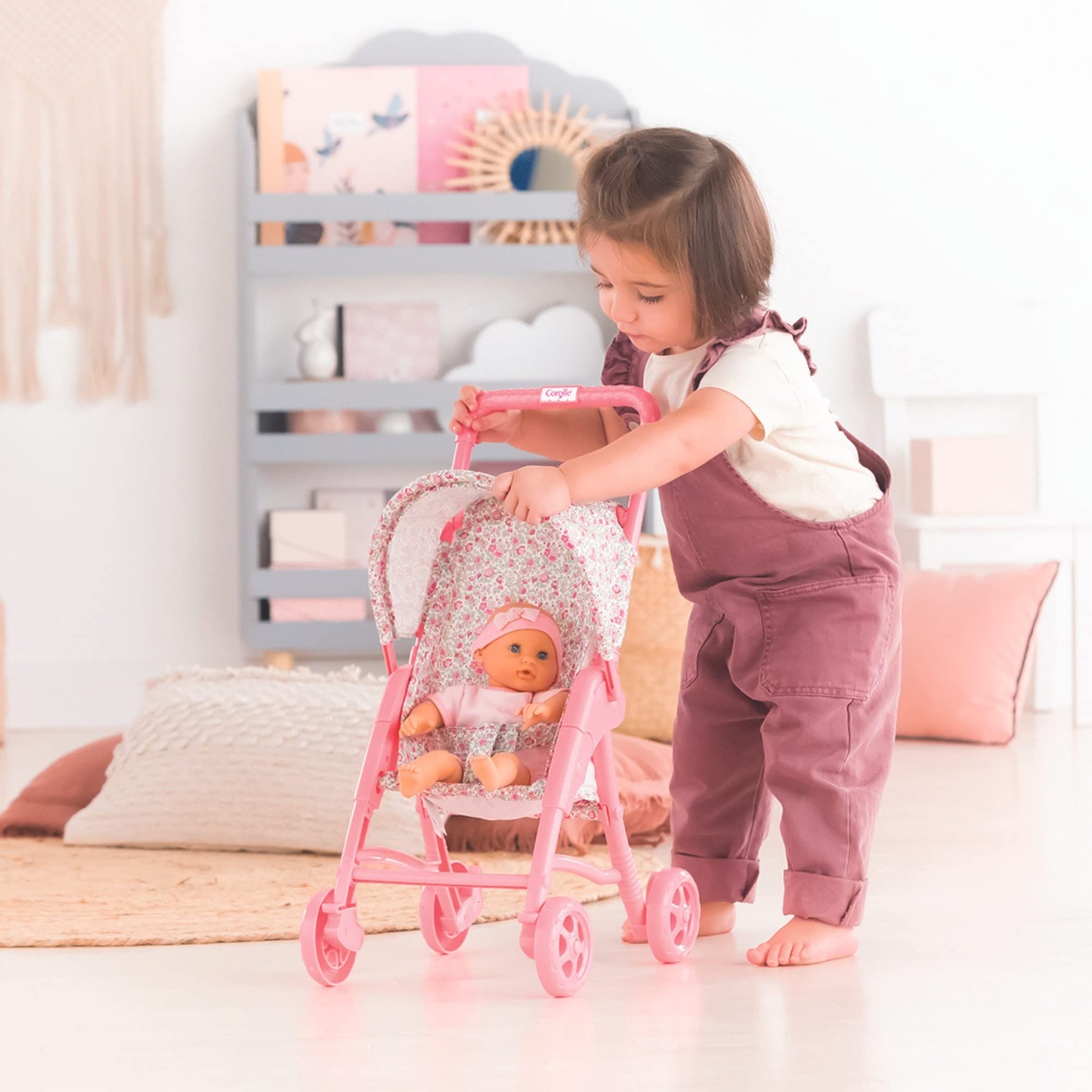 Corolle Mon Premier Poupon Foldable Baby Doll Stroller Set - Lightweight Toy ...