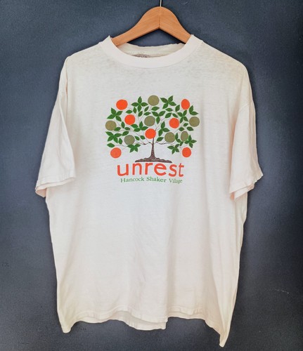 Vintage 90s Unrest Band T Shirt Size XL Teen Beat 4AD Perfect Teeth Tour Oneita