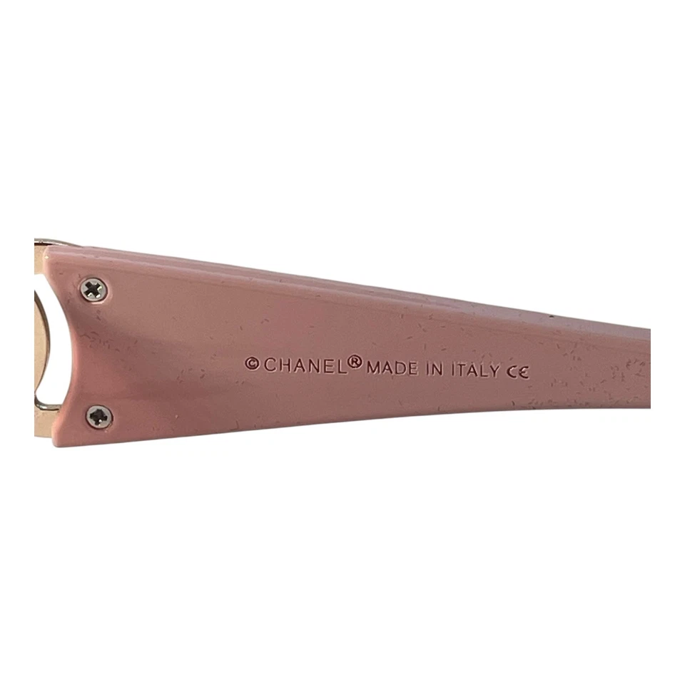 AUTHENTIC CHANEL PINK LENS POLARIZED RECTANGLE SUNGLASSES BOX CASE! SHIPS TODAY! - Image 2 of 4