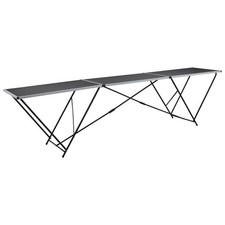 Folding Pasting Table MDF and Aluminium 300x60x78 cm vidaXL