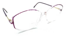 Silhouette SPX 1861 20 6104 Clear Purple Round Eyeglasses Frames 54-12 130 Women