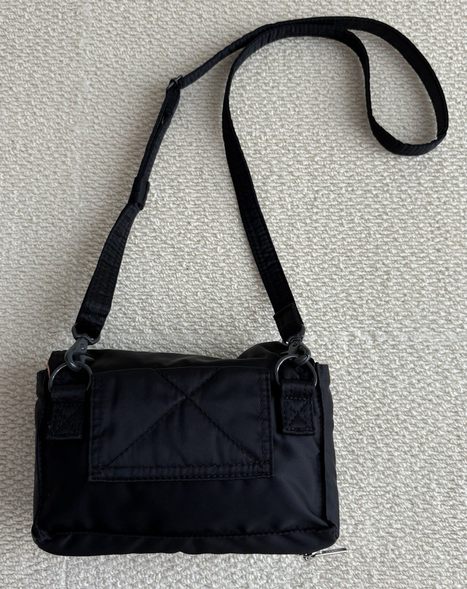 【BIG size】3way bag／black leather Yoshida Porter Tanker Black Nylon 3way Shoulder Belt Waist Pouch