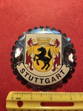 Classic Metal Car Badge Stuttgart Prancing Horse Emblem Vintage