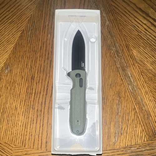 SOG Pentagon XR Pocketknife Green G10, CTS XHP Plain Spear Point, XR Lock image 2