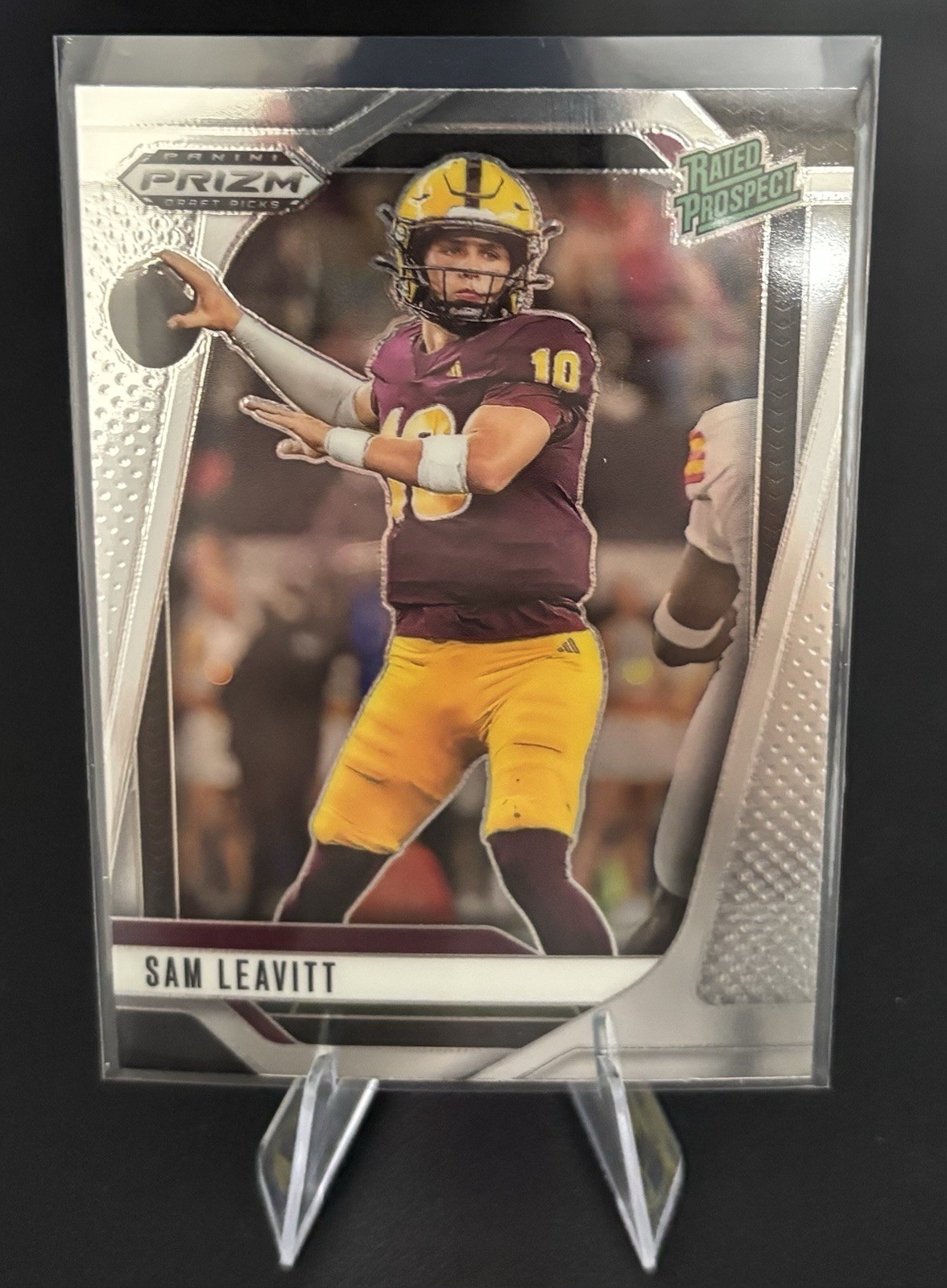 2025 Panini Prizm Draft Picks Sam Leavitt Rated Prospect #6 Arizona State