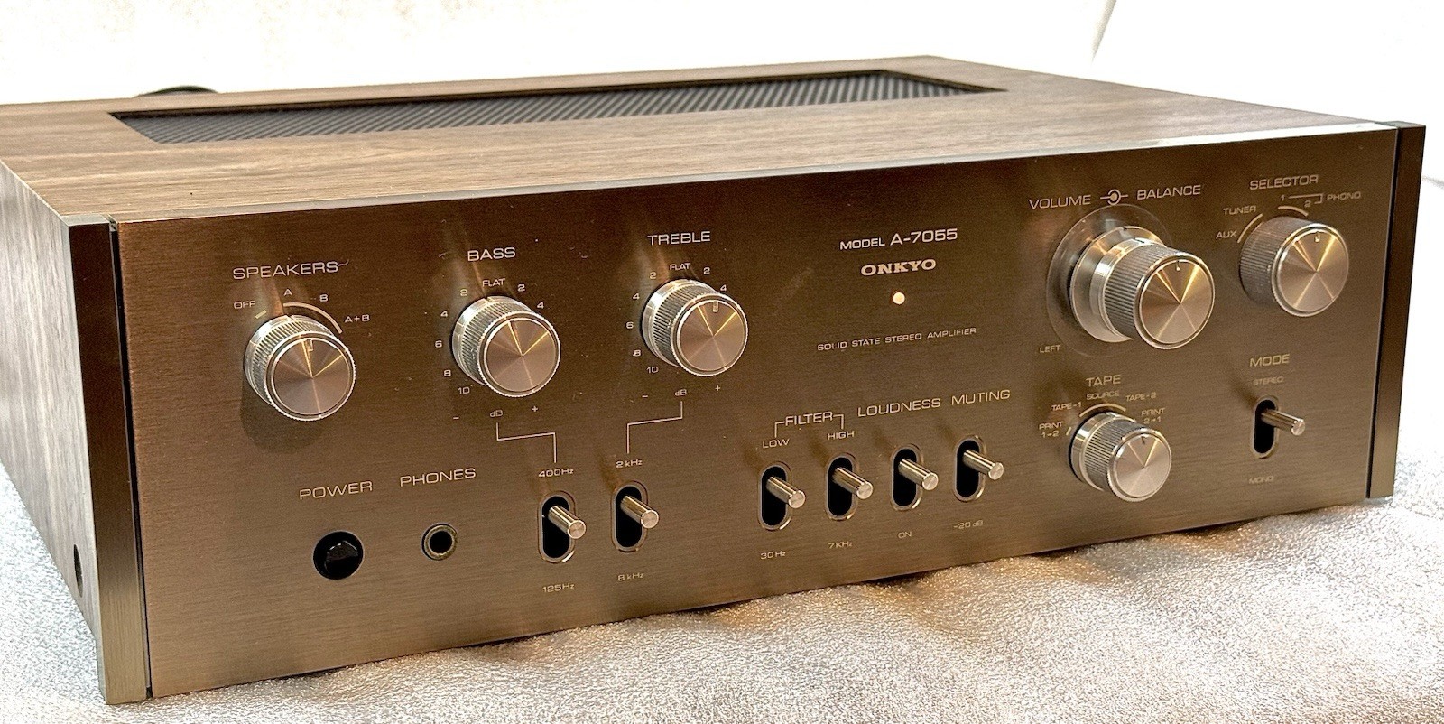 Vintage Onkyo A7055 Integrated Amplifier Beautiful! Tested W