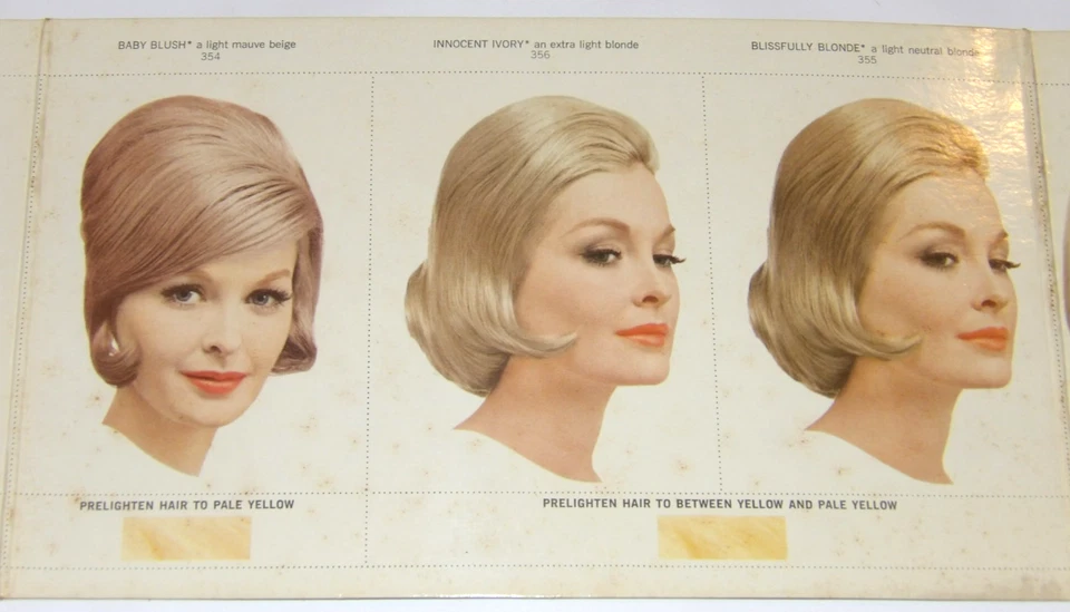VTG 1960s BORN A BLOND CLAIROL HAIR COLOR LOTION ADVERTISING BEAUTY SHOP DISPLAY - Image 4 of 4