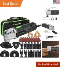 Compact 2.4A Oscillating Multi-Tool - 6 Speed Controls & 28 Accessories Included