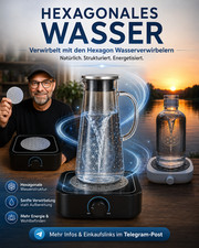 Hexagonaler Wasserverwirbeler  Hexagon 3.0 Wasser Strukturieren  -  Schauberger.