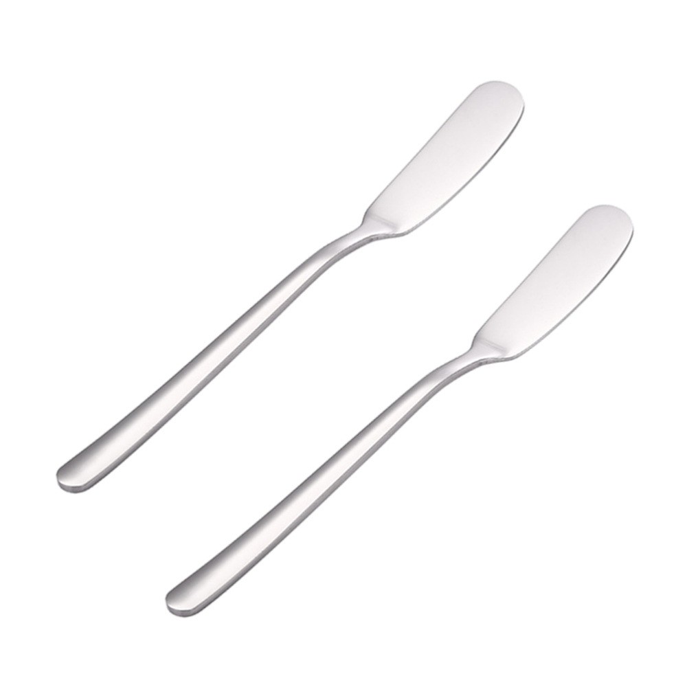 2 Stainless Steel Butter Knives - Jam Spreaders for Kitchen & Home