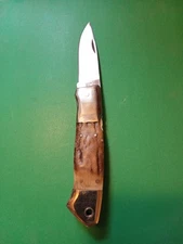 Frost Cutlery Japan Excelsior Grade Stag Handle Large Folding Lock Back Knife