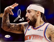 NEW YORK KNICKS JOSE ALVARADO SIGNED AUTO 8x10 PHOTO WITH JSA WITNESS!