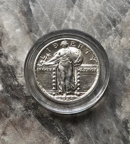 1924 Standing Liberty Quarter in AU CONDITION