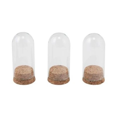 Mini cúpulas de exhibición de vidrio Tim Holtz Idea-ology 3 piezas TH94345