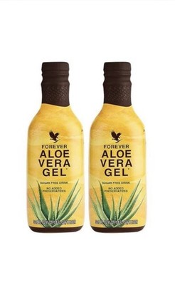 Forever Aloe Vera Gel Sugar-Free No Added Preservatives Drink 2 Pack 1 Liter